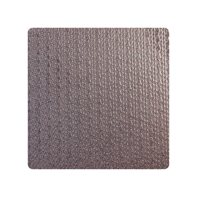 좋은 가격 304 316 레트로 브라운 색상 장식용 부각 된 금속판 텍스처 스테인리스 스틸 시트 프로젝트 온라인으로